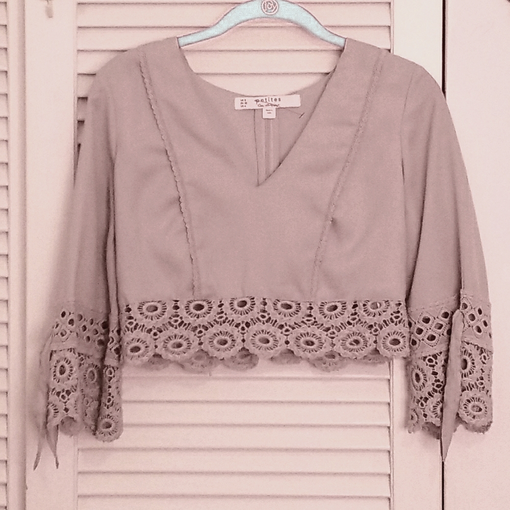 10 / &10 Crop top blouse